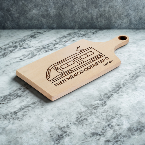 Tabla de Madera Premium - Grabado Láser Personalizado.